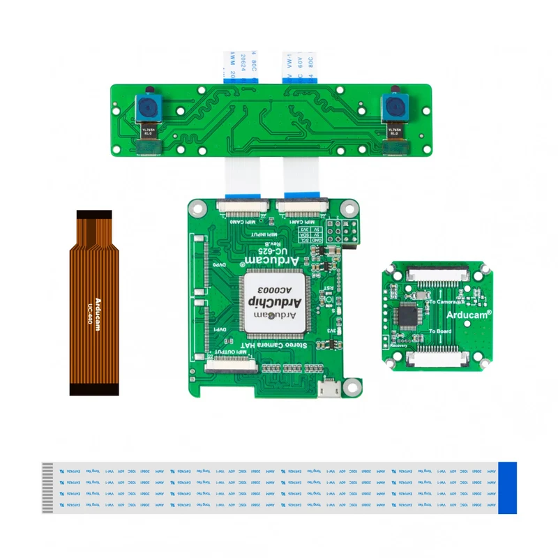 Arducam 5MP Synchronized Stereo Camera Bundle Kit for Jetson Nano