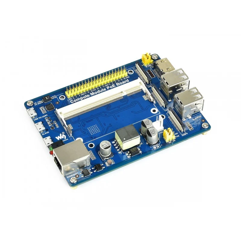 Compute Module IO Board w/ PoE Feature for Raspberry Pi CM3/CM3L/CM3+/CM3+L