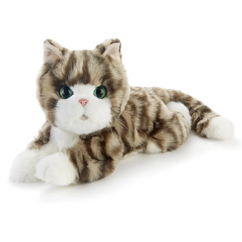 Ageless Innovations Silver Tabby Kitten Interactive Companion