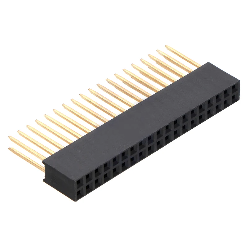 2x19 Stackable 0.100" Straight Female Header