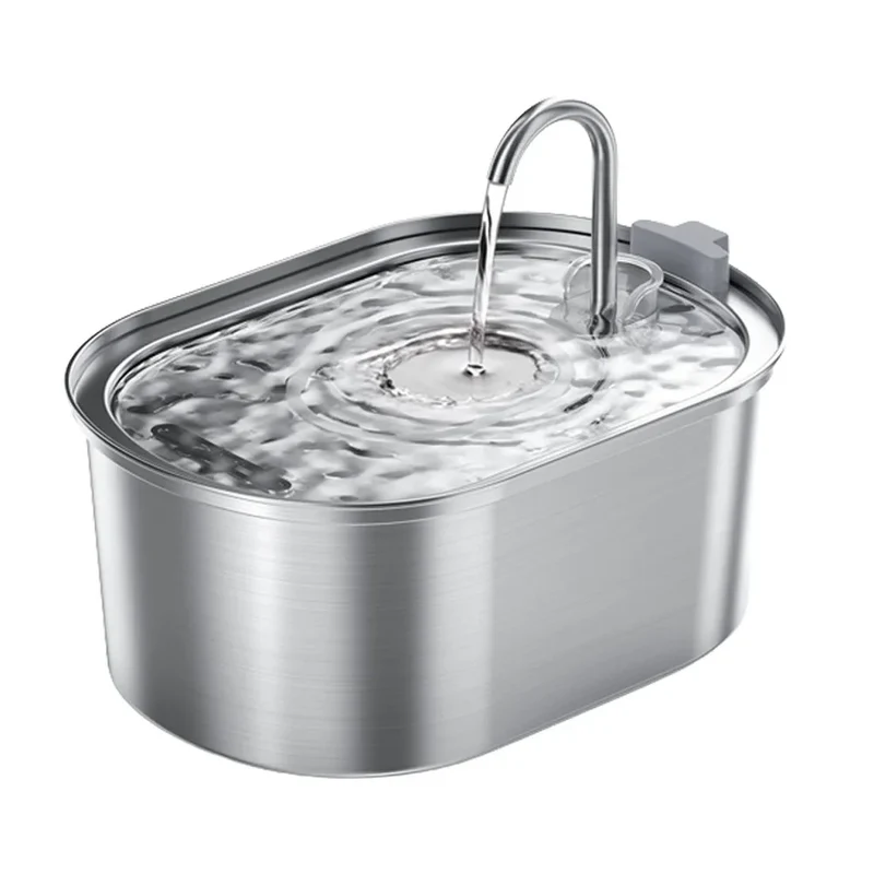 Fontaine à Eau Chat 3,2L – Inox 304, Double Filtration & Lave-Vaisselle