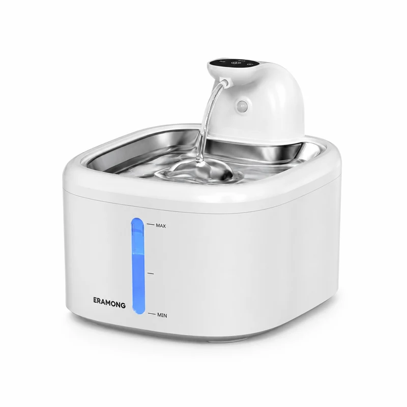 Fontaine à Eau Chat 3,5L Sans Fil – 45 Jours Batterie & Capteur Mouvement