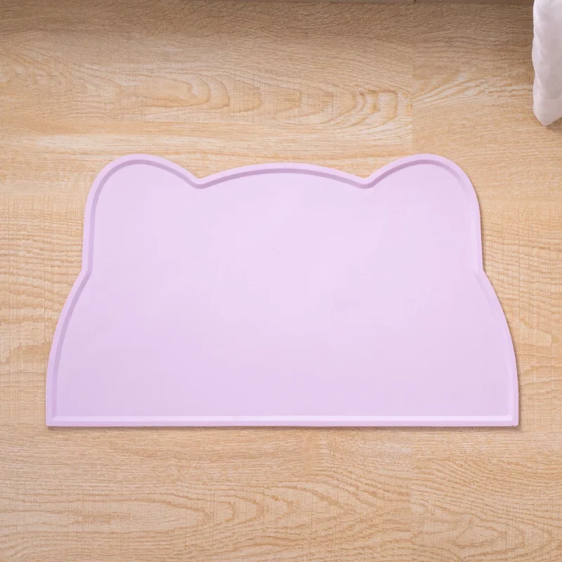Tapis de repas silicone chat & chien - Bords relevés waterproof