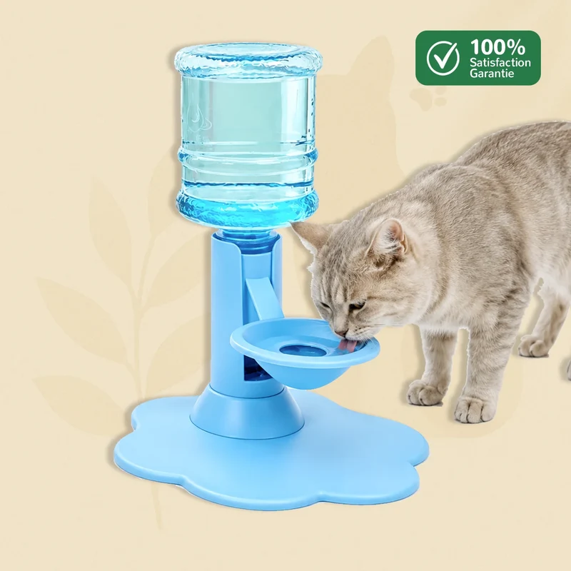 AquaZen - Fontaine à eau chat sans électricité ni filtre, 100% silencieuse