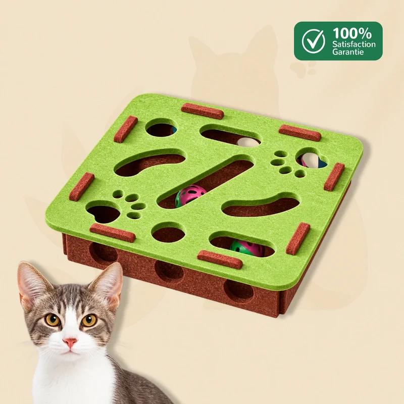 BoxiCat - Boite Interactive Chat Labyrinthe et Balles