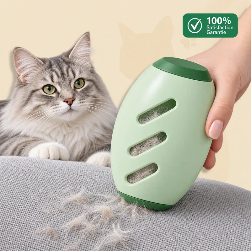 Furilo - Rouleau Poil Chat Réutilisable, Gel Adhérent Lavable