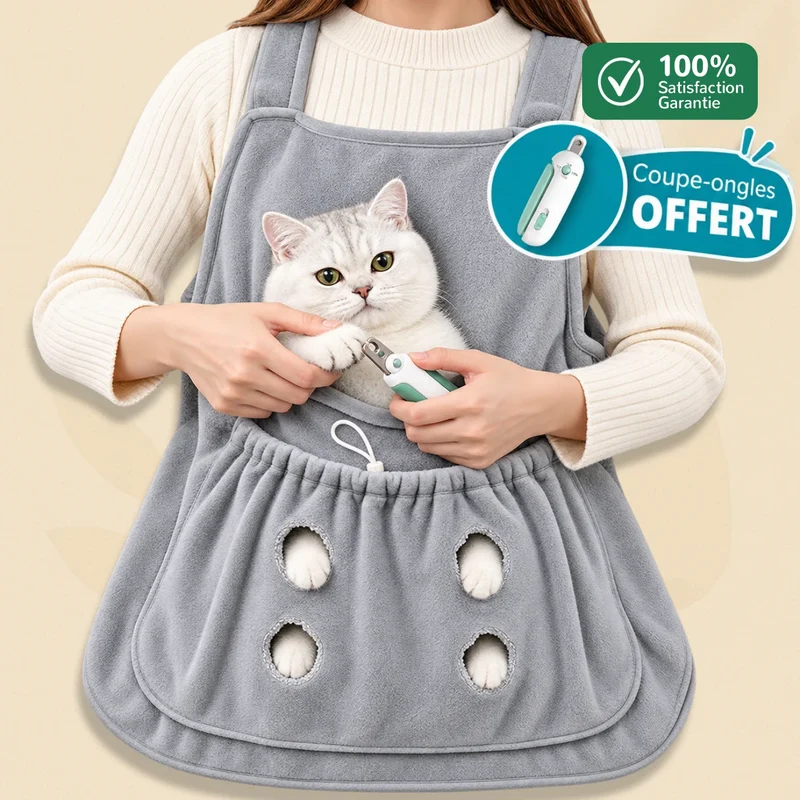CâlinChat - Tablier de portage chat : le CâlinChat pour porter son chat mains libres