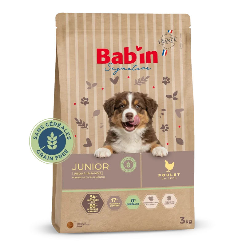 Bab'In Junior Sans Céréales 12kg (1 palette - 10 sacs)