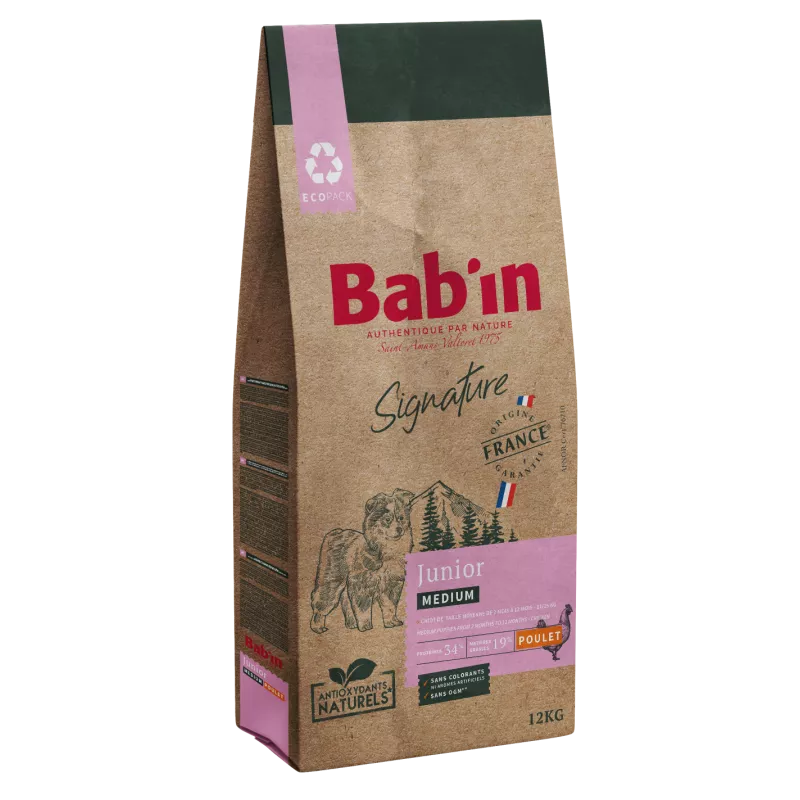 Bab'In Medium Junior 12kg (1 palette - 10 sacs)