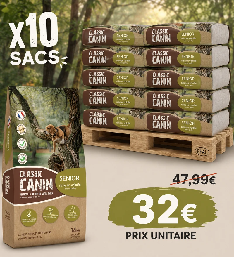 Classic Canin Senior 14kg (1 palette - 10 sacs)