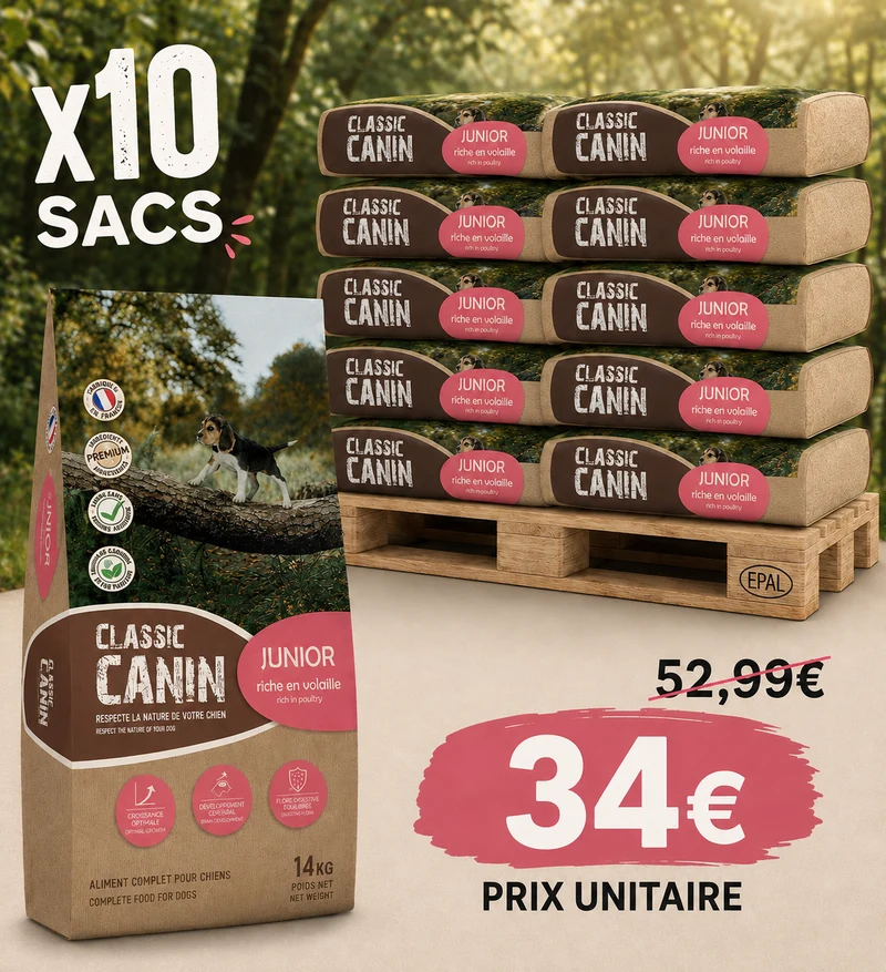 Classic Canin Junior 14kg (1 palette - 10 sacs)