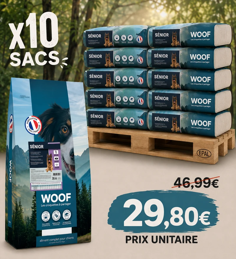 WOOF Senior 14kg (1 palette - 10 sacs)