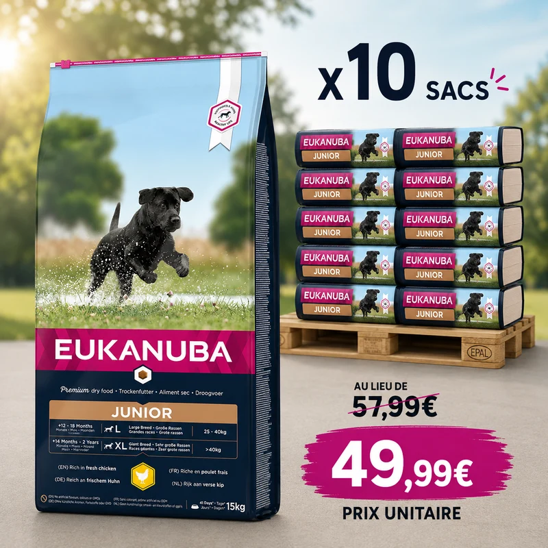 Eukanuba Junior Large Breed 12kg (1 palette - 10 sacs)