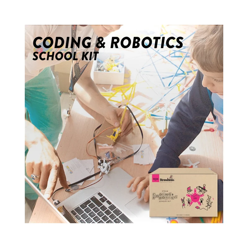 Strawbees Coding & Robotics School Kit