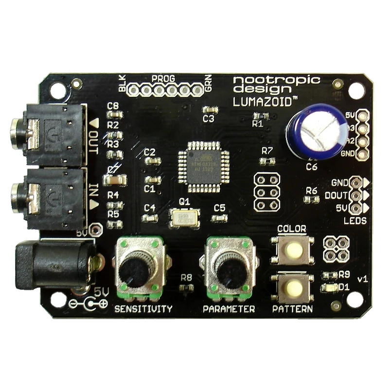 Nootropic Design Lumazoid Music Visualizer Board for WS2812 / WS2812B LED