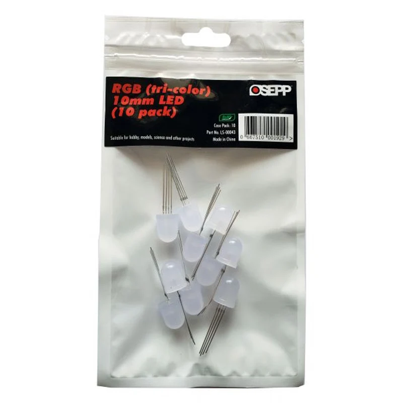 OSEPP 10mm RGB LED (10pk)