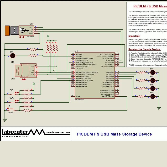 Proteus VSM Software for USB Transaction Analyzer