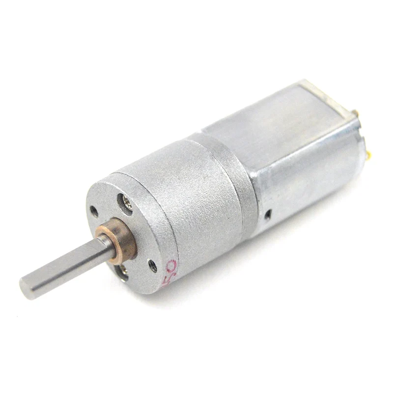 25:1 Metal Gearmotor 20Dx41L 6V CB w/ Extended Shaft