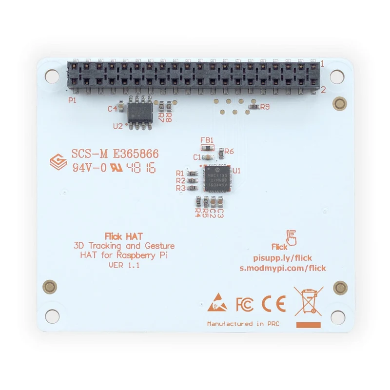 Flick HAT 3D Tracking & Gesture for Raspberry Pi