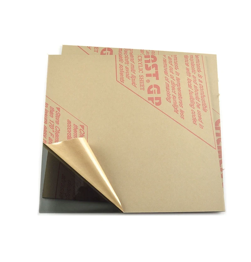 Acrylic 3mm Sheet 12" x 12" Transparent Gray (2pk)