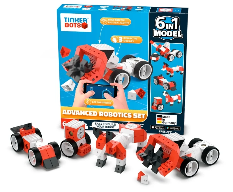 Tinkerbots Robotics Construction 6 in 1 Advanced Set