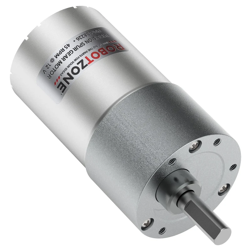 6-12V, 45RPM 100:1 Spur Gear Motor