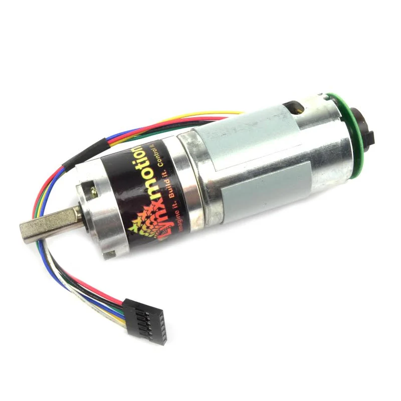 Lynxmotion 12V 80 rpm 47.77oz-in 1:26.9 Brushed DC Gear Motor w/ Encoder