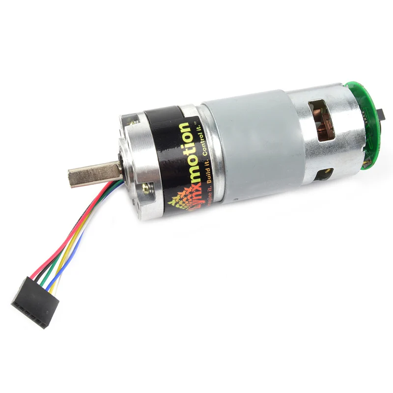 Lynxmotion 12V 480 rpm 21.23oz-in 1:5.2 Brushed DC Gear Motor w/ Encoder