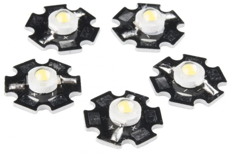 3W Warm White LED Aluminum PCB (5pk)