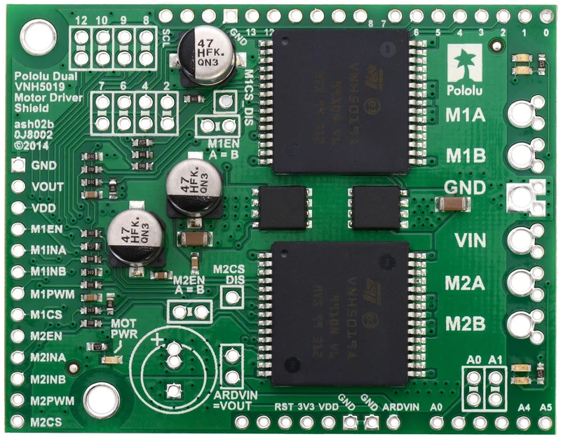 Pololu Dual VNH5019 Motor Driver Shield for Arduino