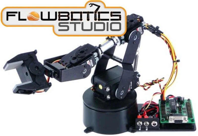 Lynxmotion AL5A 4DOF Robotic Arm SSC-32U Combo Kit (FlowBotics Studio)