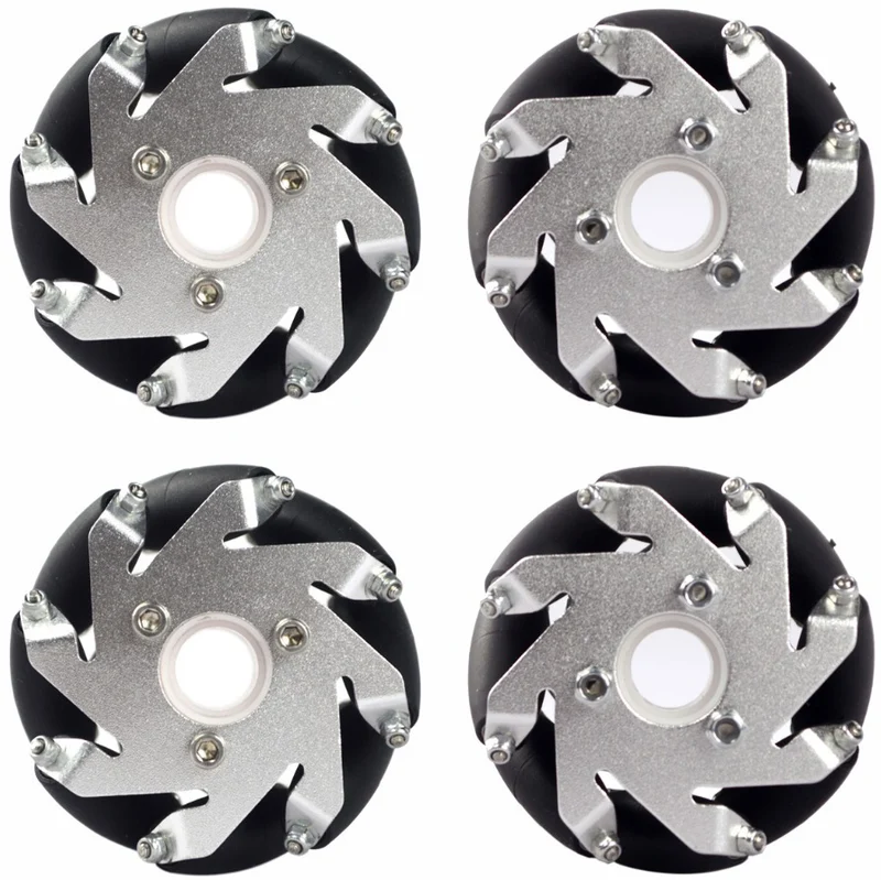 60mm Mecanum Wheel Set (2x Left, 2x Right)