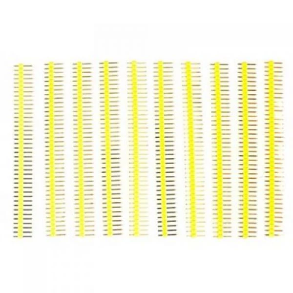 Break Away Yellow Headers 40 Pins Straight (10pk)