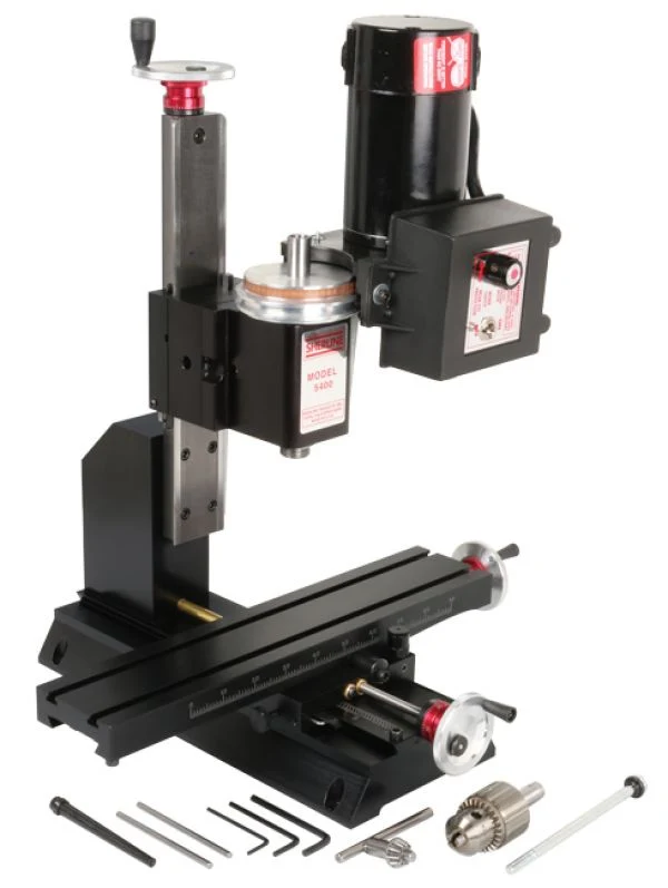 Sherline 5400 Deluxe Tabletop Manual 12Milling Machine Basic (inch)" Vertical