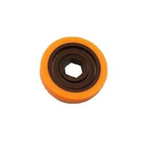 BaneBots Wheel, 1-7/8" x 0.4", 1/2" Hex Mount, 40A, Black/Orange
