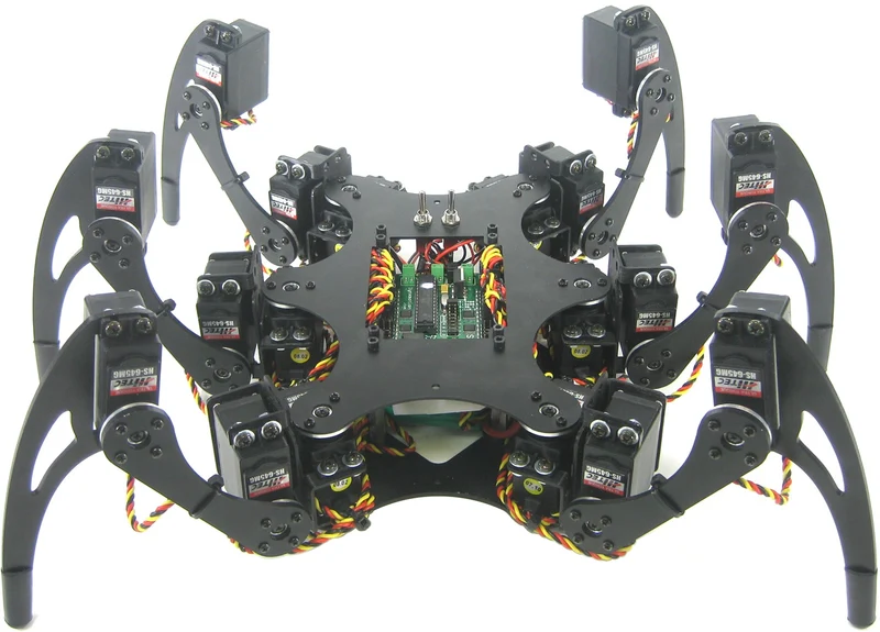 Lynxmotion Phoenix 3DOF Hexapod - Black (No Servos / Electronics)