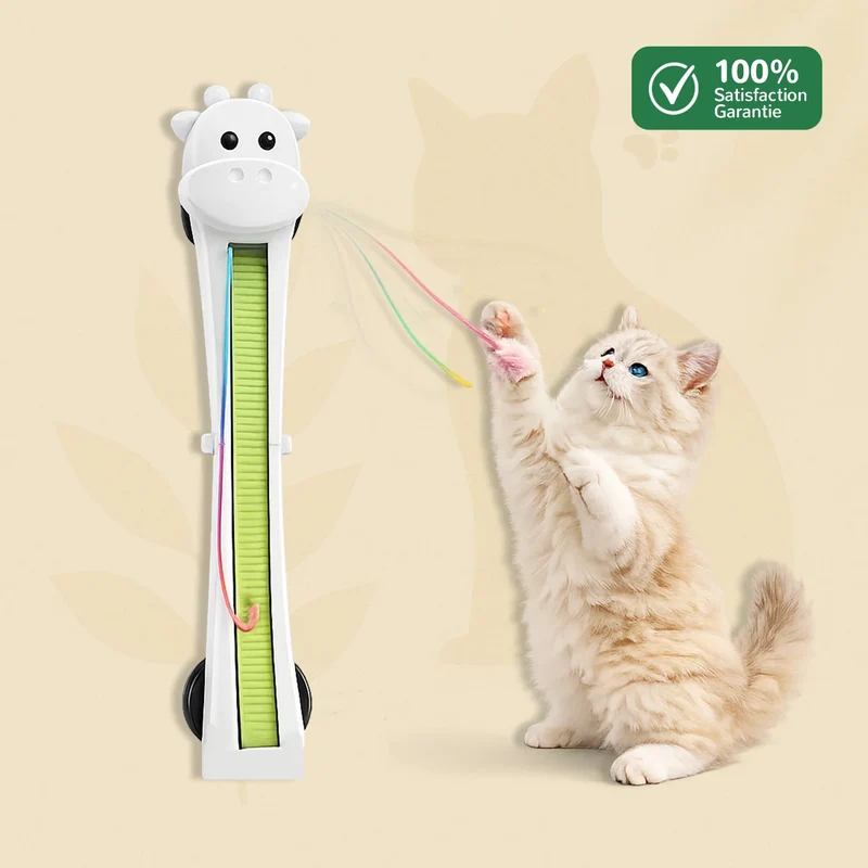 GiraFly - Le Jouet Automatique Mural qui Chasse à la Place de Ton Chat
