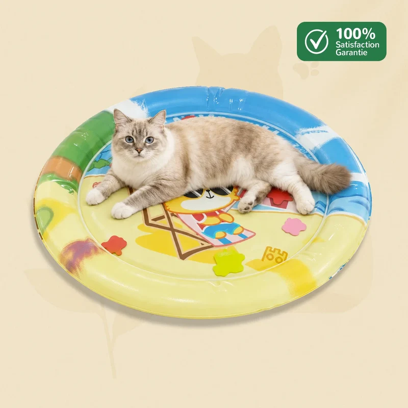 Tapis Rafraîchissant Interactif pour Chat - AquaFresh
