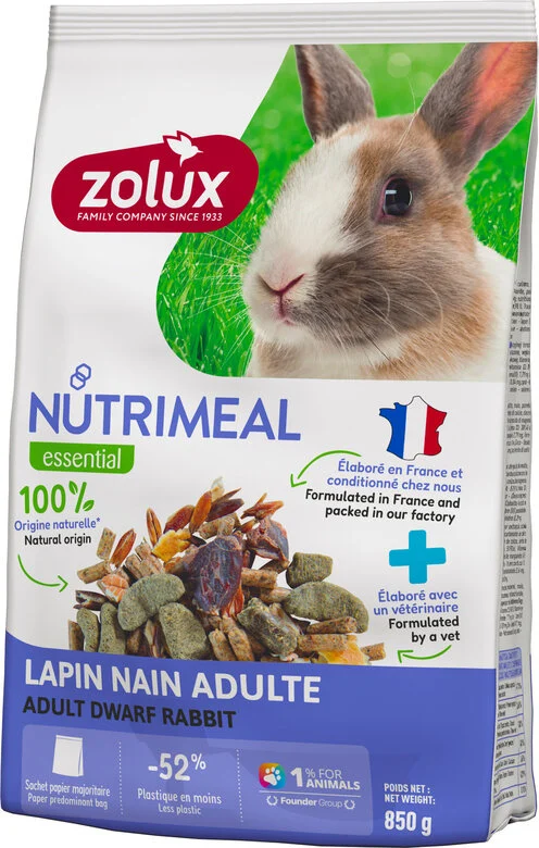 Zolux Nutrimeal Mélange Lapin Nain Adulte 2,55kg