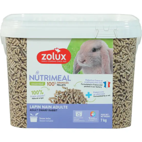 Zolux Nutrimeal Lapin Adulte Seau 7kg