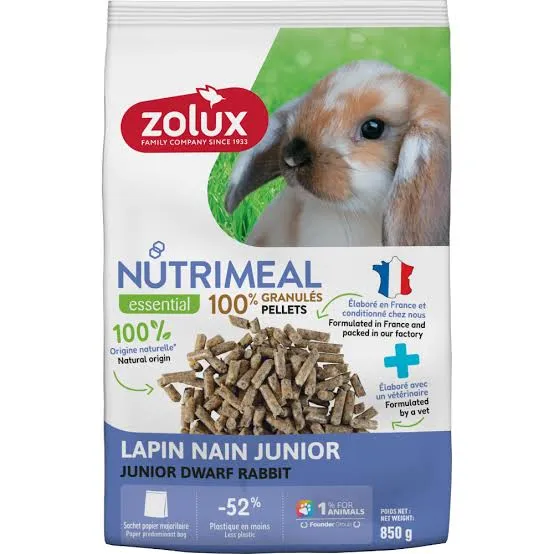 Zolux Nutrimeal Granulé Lapin Nain Junior 850gr