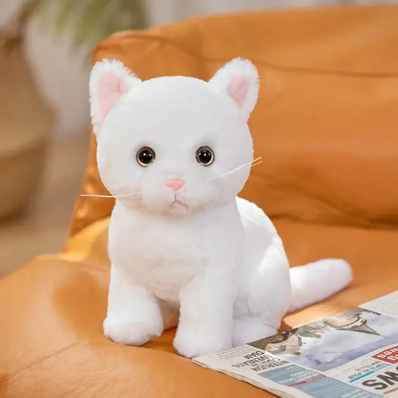 Chat Peluche Blanc