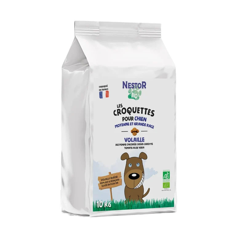 Croquettes Bio à la Volaille Chien Moy./Grande Race