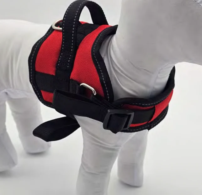 Zamibo Harnais Anti-Traction Réfléchissant Rouge & Noir