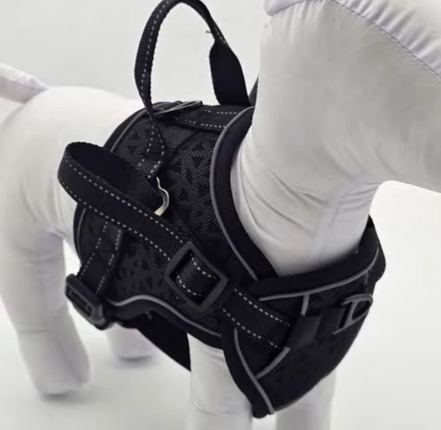 Zamibo Harnais Anti-Traction Réfléchissant Noir