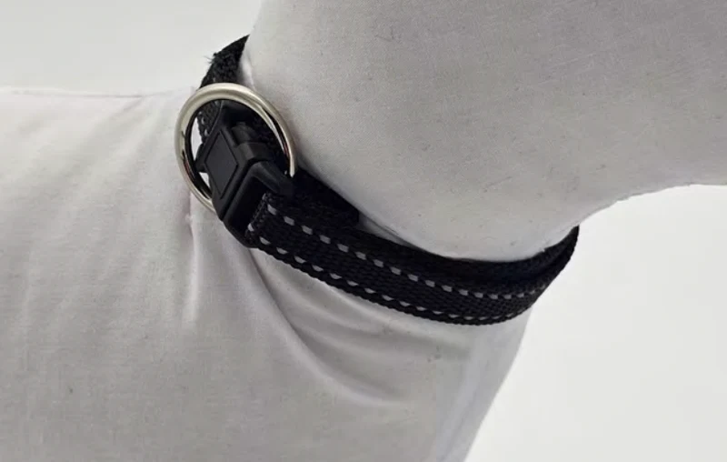 Zamibo Collier Polyester Réglable Réfléchissant Noir