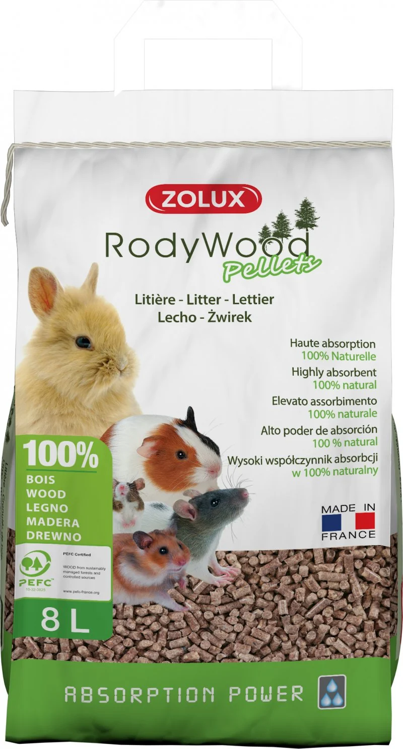 ZOLUX RodyWood Pellets 8L