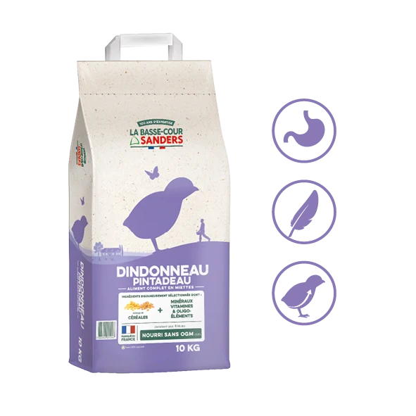 SANDERS Aliment Complet Dindonneau Pintadeau 10kg