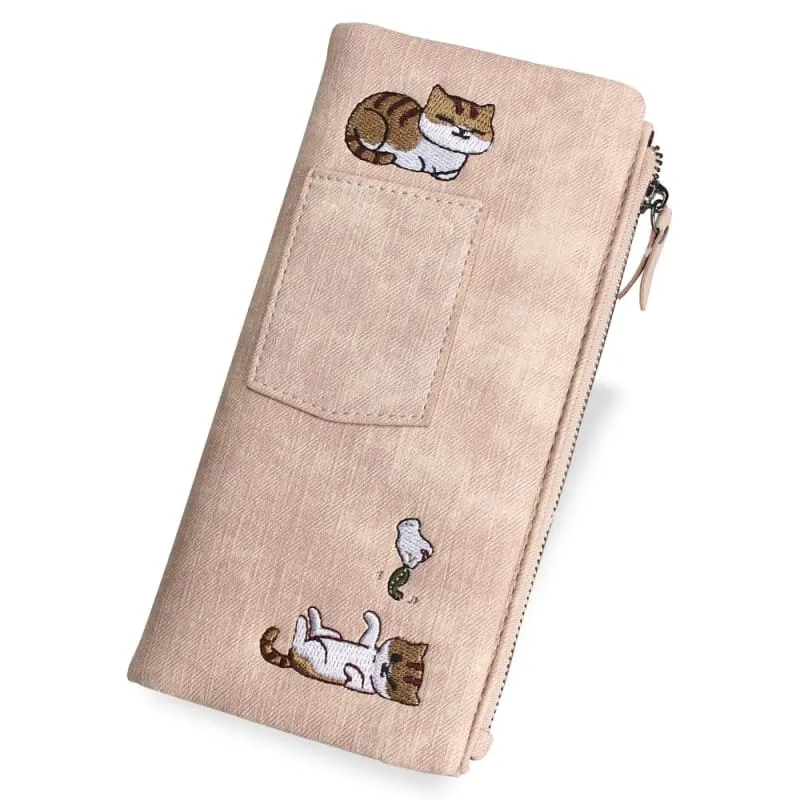 Portefeuille chat brodé SIMIKAT™
