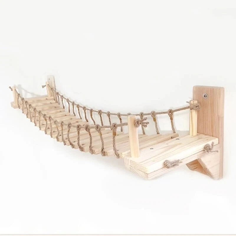 Pont de parcours mural en bois pour chat JUNGLEKAT™